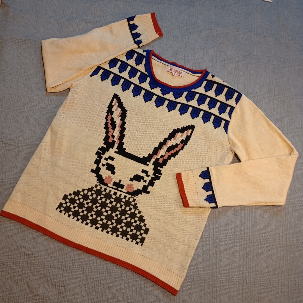 Pixelated Bunny Sweater From DASĀO